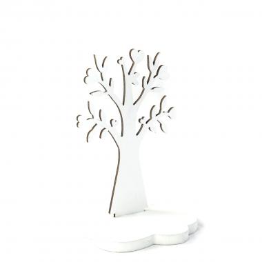 White albero cuori cm15