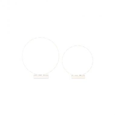S/2 cerchi bianchi c/led d.450xh.505- d.550xh600