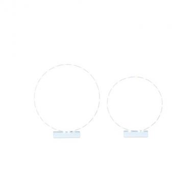 S/2 cerchi azzurri c/led d.450xh505-d.550xh600